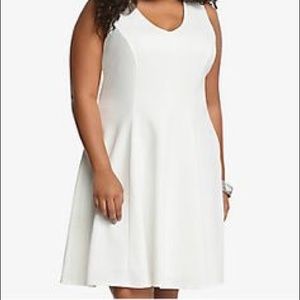 Sleeveless white dress. Torrid size 1.